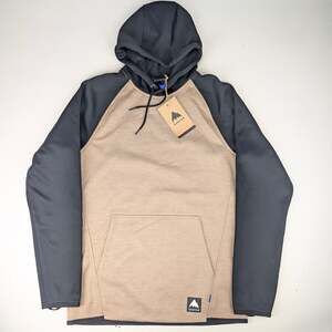 Burton Men's Small Crown Weatherproof Fleece Pullover - Summit Taupe